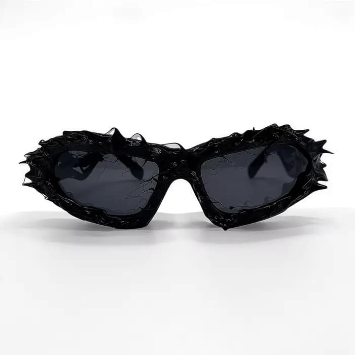 Lunettes de soleil tendance à monture irrégulière pour femmes et hommes, lunettes de soleil Punk ins