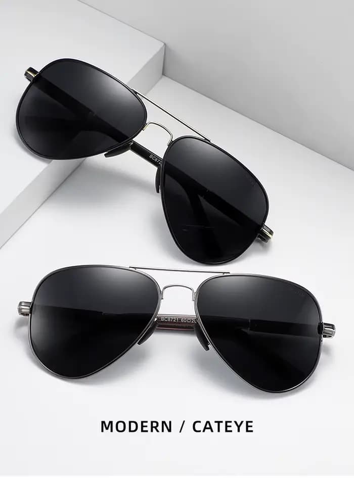 Lunettes De soleil polarisées pour hommes BARCUR lunettes De soleil pilotes pour hommes accessoires 