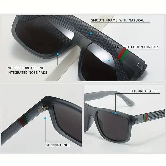 1/2 pièces lunettes de soleil polarisées marque concepteur Vintage lunettes de soleil homme à la mod