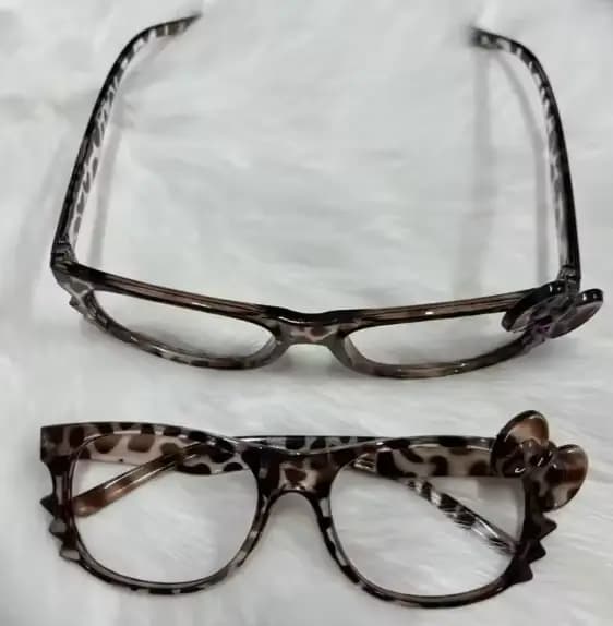 Lunettes léopard rétro Y2K, accessoire décoratif, monture de dessin animé Y2k, sans lentilles, cadea