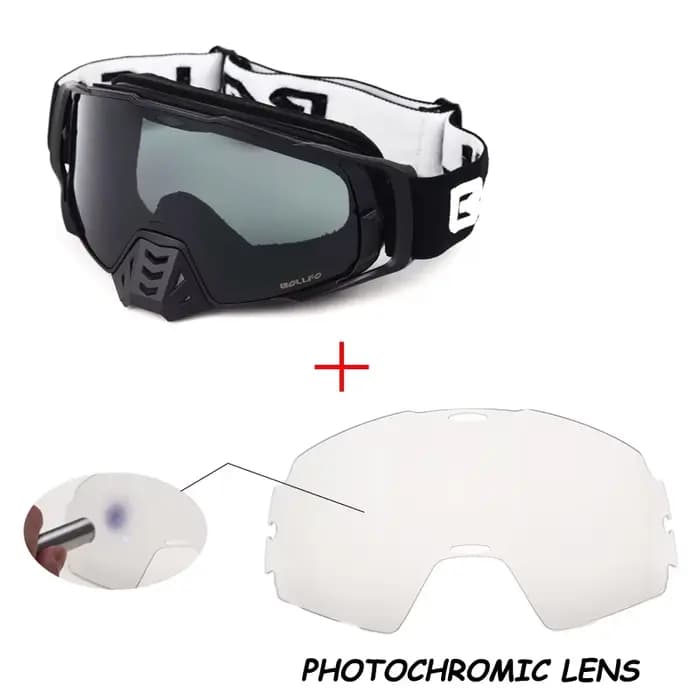 Lunettes de Motocross photochromiques lunettes tout-terrain UV400 Dirt Bike lunettes de course anti-