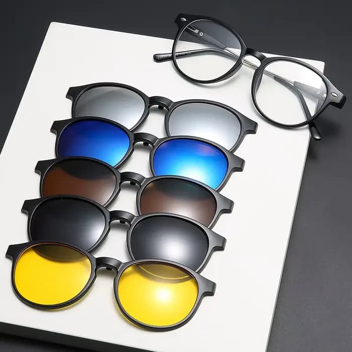 VCKA-Lunettes de soleil magnétiques optiques polarisées pour hommes et femmes, lunettes à clip magné