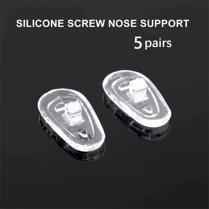 5/10/25 paires/ensemble plaquettes nasales en Silicone pour lunettes plaquettes nasales souples lune