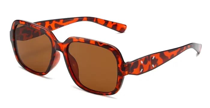 Lunettes de soleil tendance pour femmes, monture carrée noire en plastique, style rétro, lunettes dé