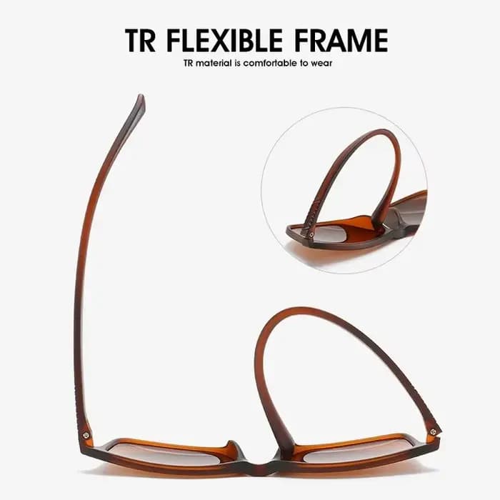 Lunettes de soleil de luxe pour hommes, monture carrée vintage ultra-légère, pour la conduite et la 