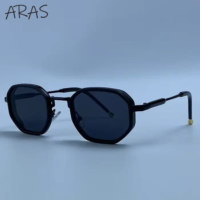 Petit Cadre Octogone Punk lunettes de Soleil Femmes Marque De Luxe Rétro Géométrique En Métal De Mod