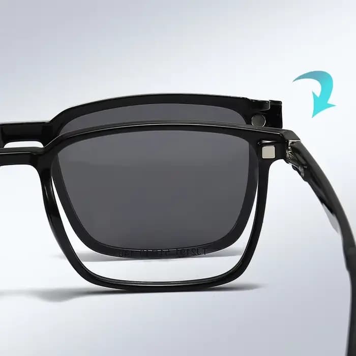 CLLOIO lunettes de Prescription magnétiques rabattables hommes femmes TR90 lunettes de soleil polari
