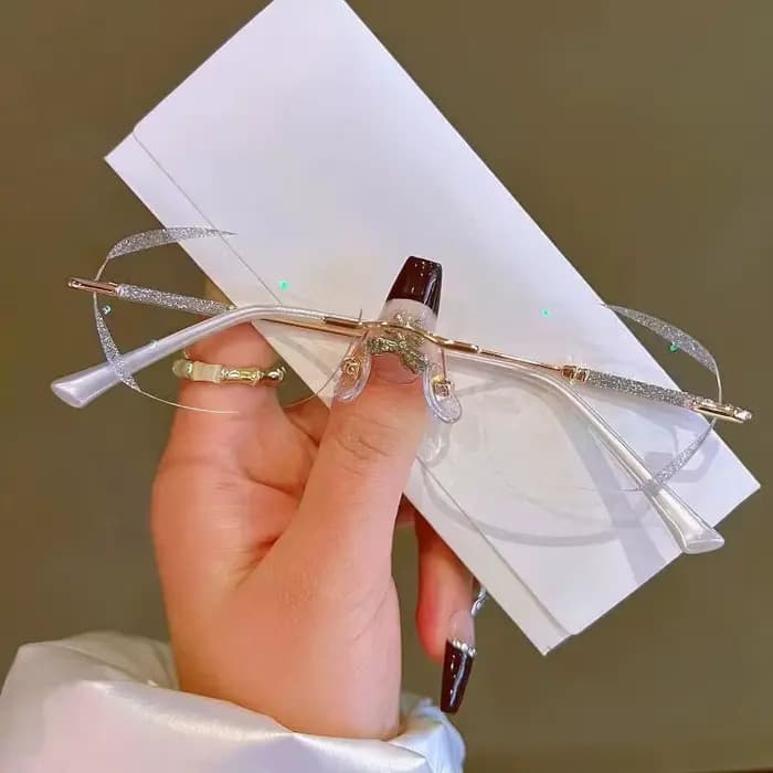 Lunettes de lecture haute définition pour femmes, lunettes de luxe sans monture, anti-lumière bleue,