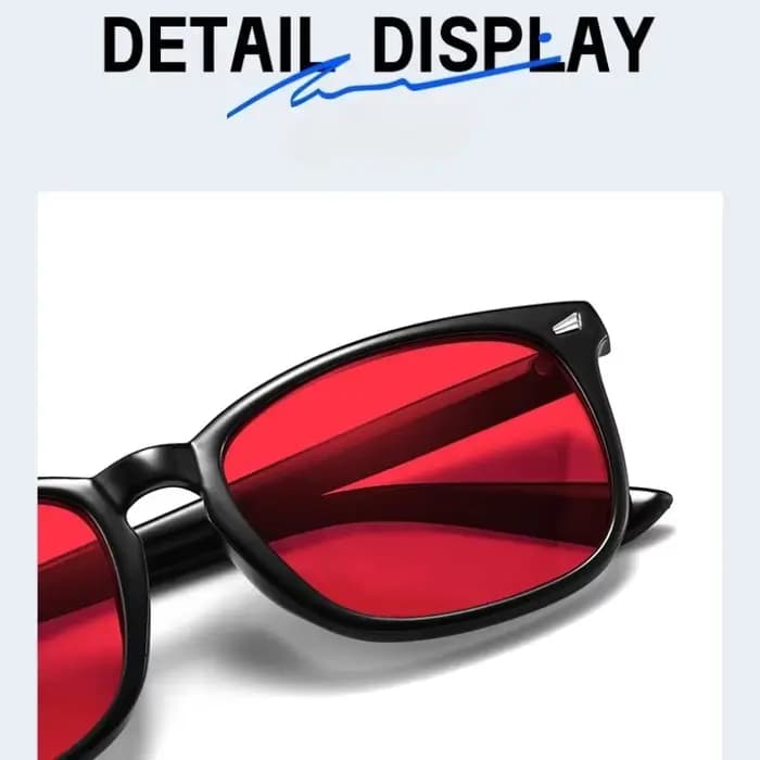 Lunettes classiques bloquant la lumière bleue pour hommes et femmes, verres rouges, carrés, meilleur