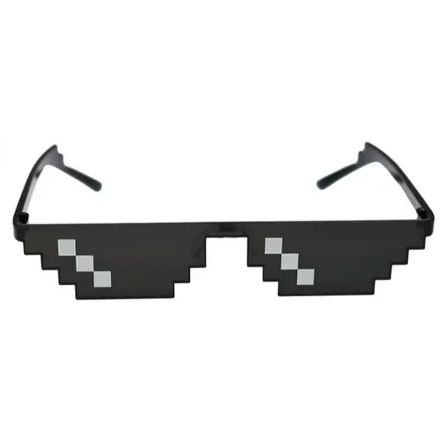 ZXWCirCXGX-Lunettes de soleil pixelisées pour hommes et femmes, Lunettes de fête, Lunettes de mosaïq