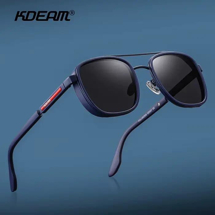 KDEAM lunettes de soleil polarisées à jante complète pour hommes fabriquées à partir de lunettes de 