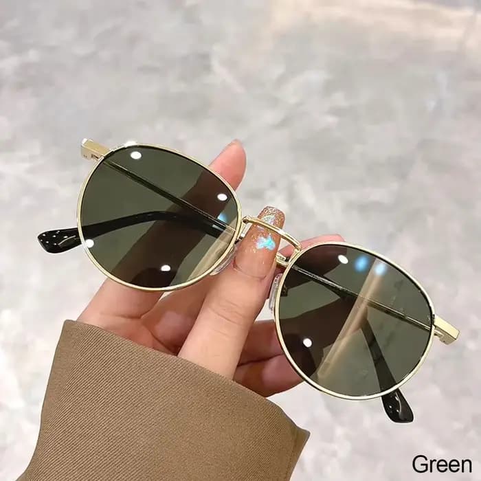 Lunettes de soleil rondes rétro pour hommes et femmes, lunettes de soleil à grand cadre, lunettes de