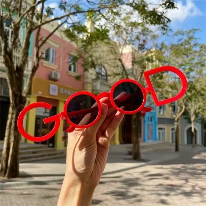 Lunettes de soleil amusantes INS, accessoires de photographie mignons, décor de fête, décoration d'a