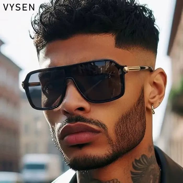 Steampunk une pièce bouclier lunettes de soleil hommes 2026 marque de luxe Vintage surdimensionné mé