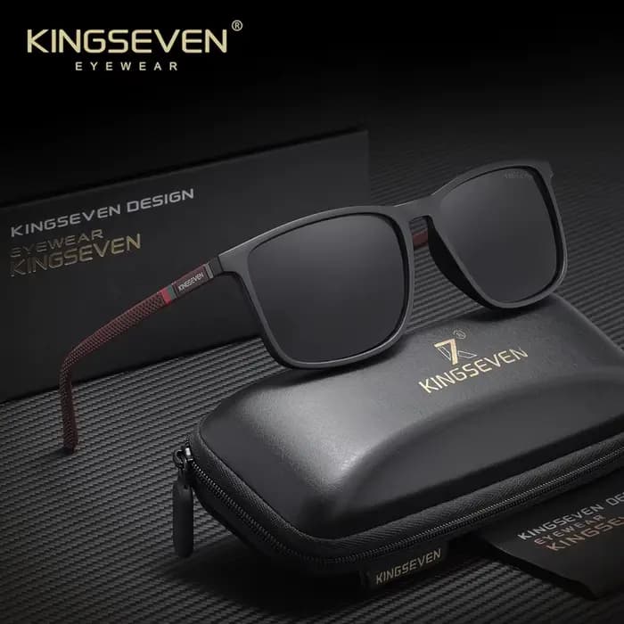 KINGSEVEN marque lunettes de soleil rectangulaires pour hommes femmes polarisées Anti-UV400 lunettes