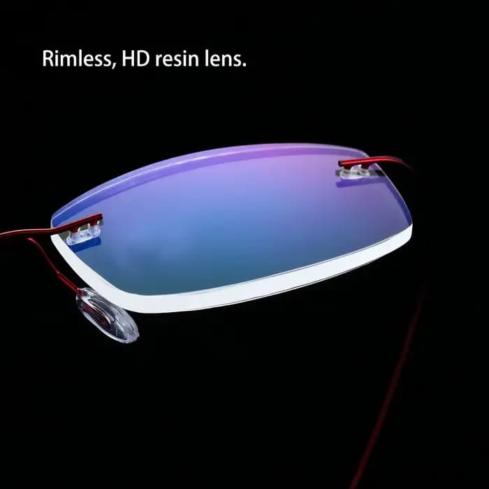 Lunettes de lecture sans monture en titane à mémoire de forme pour hommes et femmes, ultralégères, p