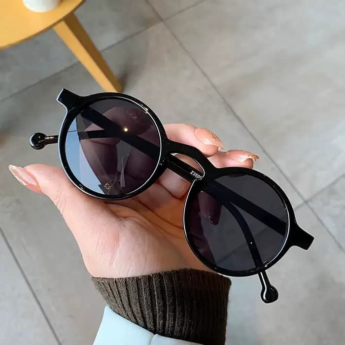 Lunettes de soleil de forme ronde pour femmes et hommes, protection ChimUV400, lunettes de soleil d'