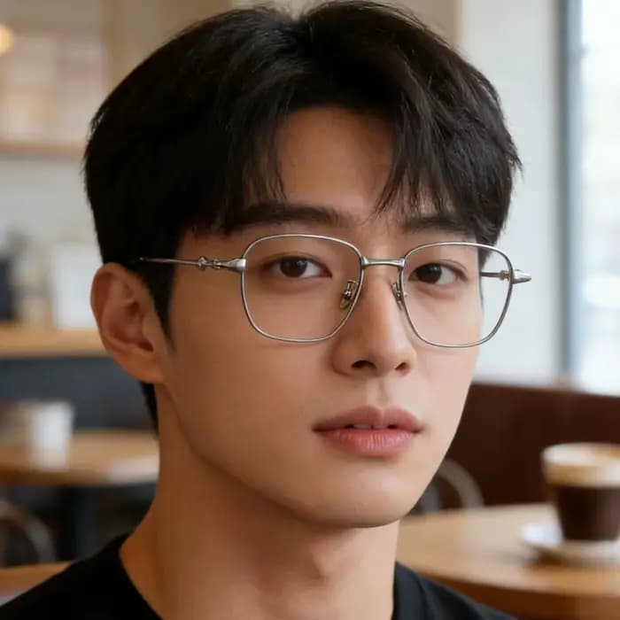 MOMOJA Lunettes rétro carrées pour hommes et femmes, lunettes en titane de haute qualité, ultra légè