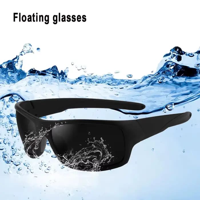 Lunettes de soleil flottantes pour hommes, pêche, randonnée, sport, monture flottante TPX, miroir po