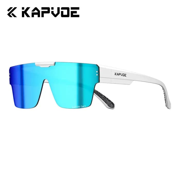 KAPVOE Nouvelles Lunettes de Soleil Superposées Photochromiques UV400 Surdimensionnées pour Hommes e