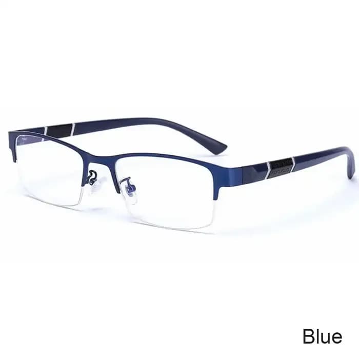 Lunettes plates demi-monture bloquant la lumière bleue, mode femmes hommes, lunettes transparentes c