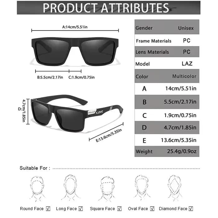 KAROS – lunettes de soleil polarisées pour hommes et femmes, de luxe, pour la conduite, la pêche, le
