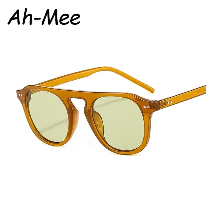 Lunettes de soleil ovales pour hommes et femmes, Vintage, marque de styliste, Punk, unisexe, Rivet S