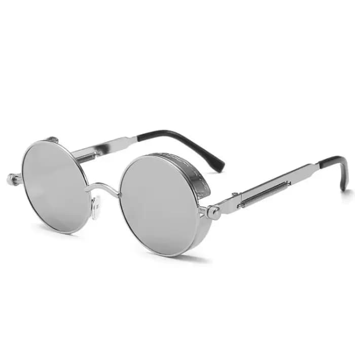 Lunettes de soleil Steampunk classiques pour hommes et femmes, lunettes de soleil rétro rondes à mon