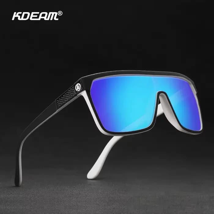 KDEAM-Lunettes de soleil de pêche polarisées pour hommes et femmes, lunettes de soleil une pièce, lo