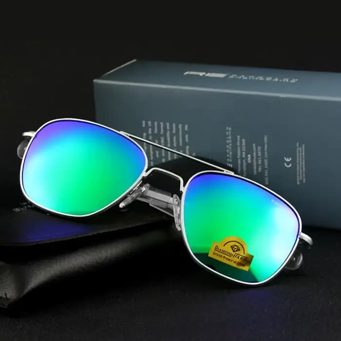 RE Pilot lunettes de soleil hommes UV400 Top qualité armée américaine militaire miroir AGX verre tre