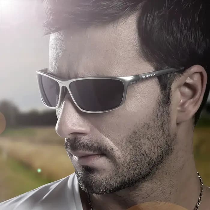 VEITHDIA lunettes de soleil en aluminium hommes polarisées UV400 lentille Sport en plein air conduit