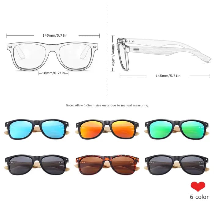 BARCUR lunettes polarisées hommes bambou bois lunettes de soleil femmes mode miroir lunettes de sole