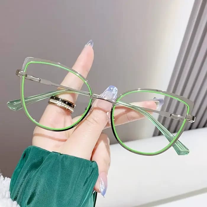 Lunettes œil de chat bloquant la lumière bleue pour femmes, lunettes optiques, lunettes d'ordinateur
