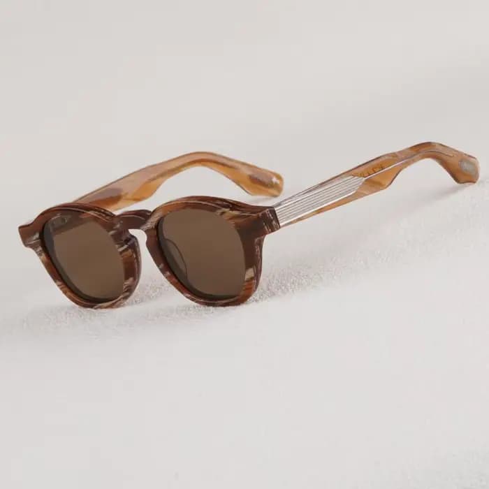 JMM zephirin Lunettes de soleil rondes en acétate pour hommes et femmes, lunettes optiques de marque