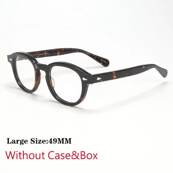 Lunettes de style Johnny Depp pour hommes, monture de lunettes, lentille transparente, marque de cré