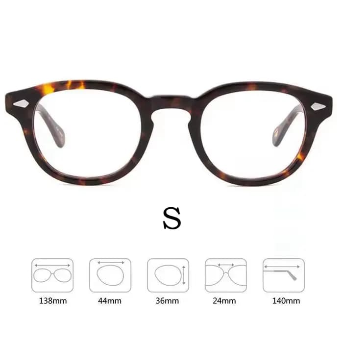 YIMARUILI-Lunettes rondes ultralégères en acétate pour hommes et femmes, lunettes optiques rétro, ma