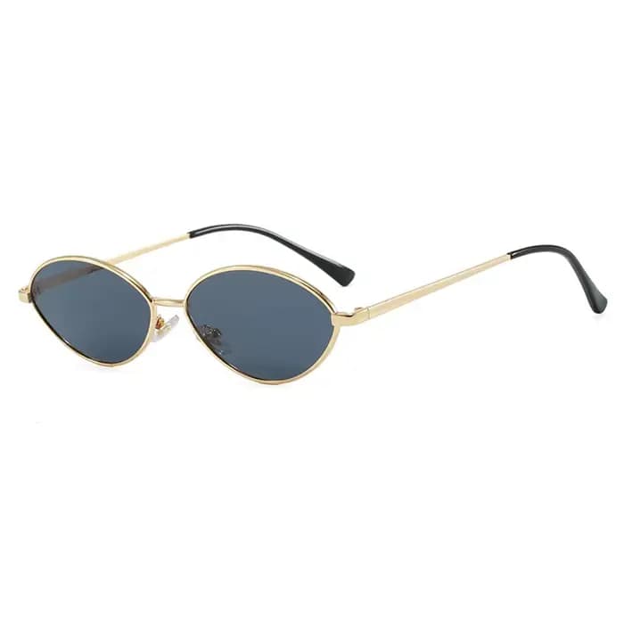 Vintage lunettes de soleil ovales femmes 2025 nouvelle marque Designer petit œil de chat lunettes de