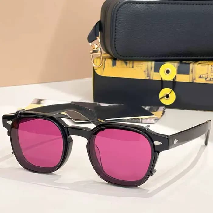 2025 DOLT Lunettes de soleil rondes de luxe en acétate et alliage pour hommes et femmes Designer de 