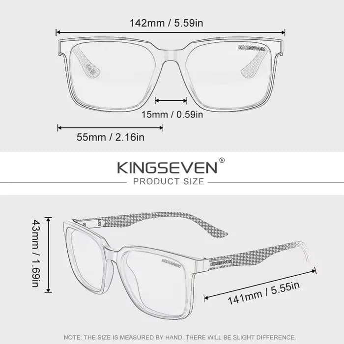 KINGESEVEN haute qualité hommes lunettes de soleil cadre en Fiber de carbone polarisé UV400 mâle lun