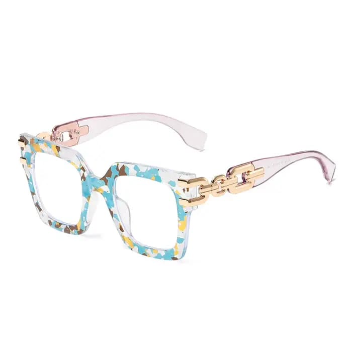 Monture de lunettes de mode pour femmes, pour lunettes de lecture surdimensionnées, lunettes anti-lu
