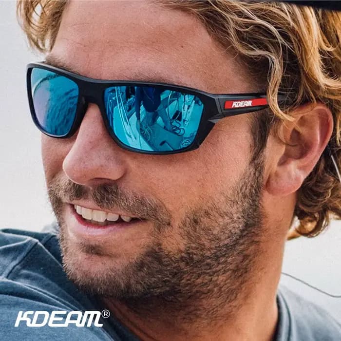 KDEAM toutes les lunettes de soleil de pêche noires polarisées Performance lunettes de soleil de spo