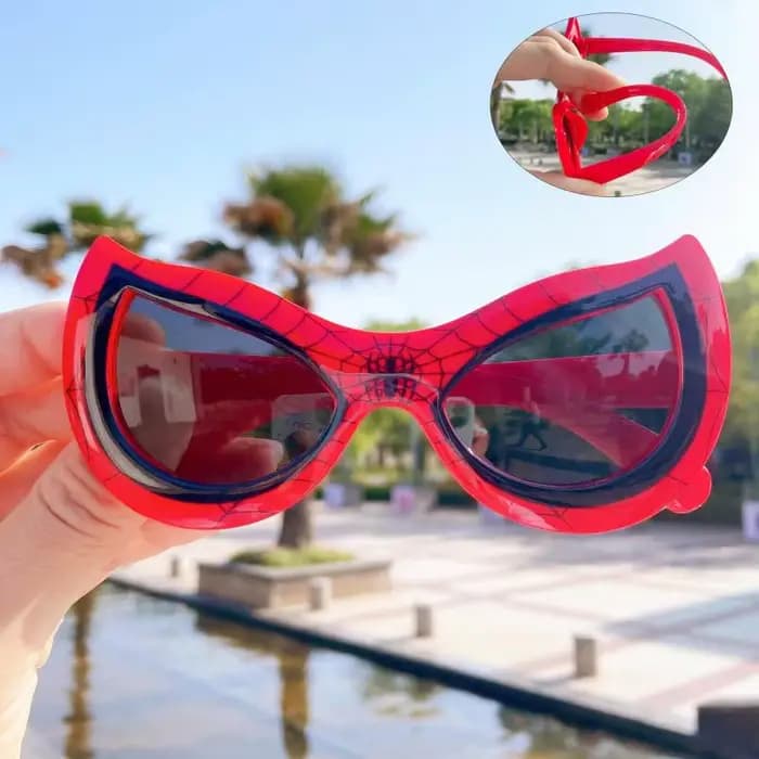 Disney-Lunettes de soleil Spider-Suffolk pour enfants, jouets d'action en plastique, figurine de des