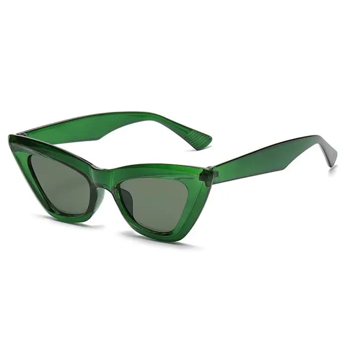 OEC CPO rétro œil De chat lunettes De soleil femmes mode coloré vert lunettes De soleil dame Vintage