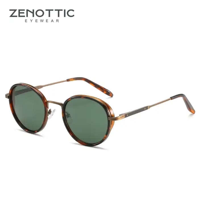 ZENOTTIC 2026/2025 Lunettes de soleil steampunk rondes/carrées polarisées pour femmes et hommes, sty