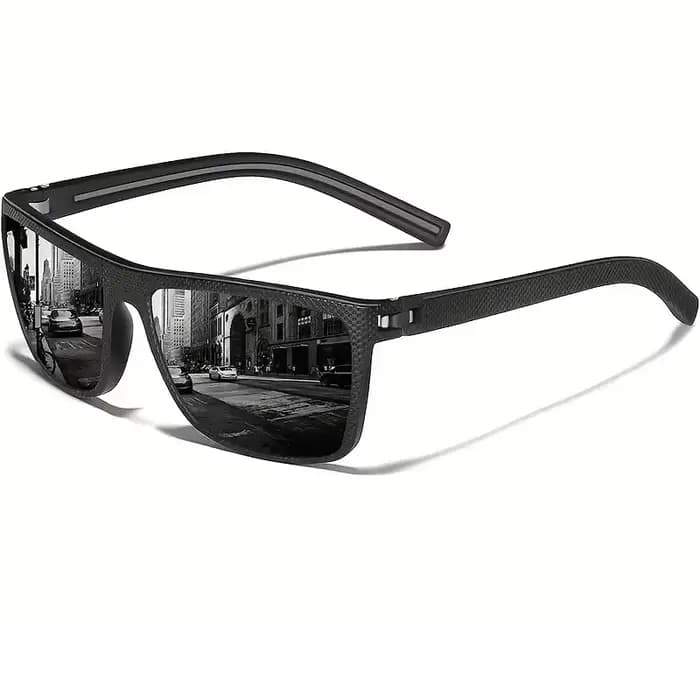 Lunettes de soleil polarisées carrées pour hommes et femmes, monture légère