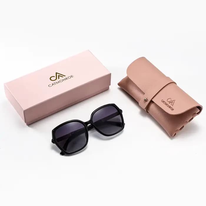 CATMONROE luxe polarisé femmes lunettes de soleil cadre papillon rose boîte-cadeau mode UV400 lunett