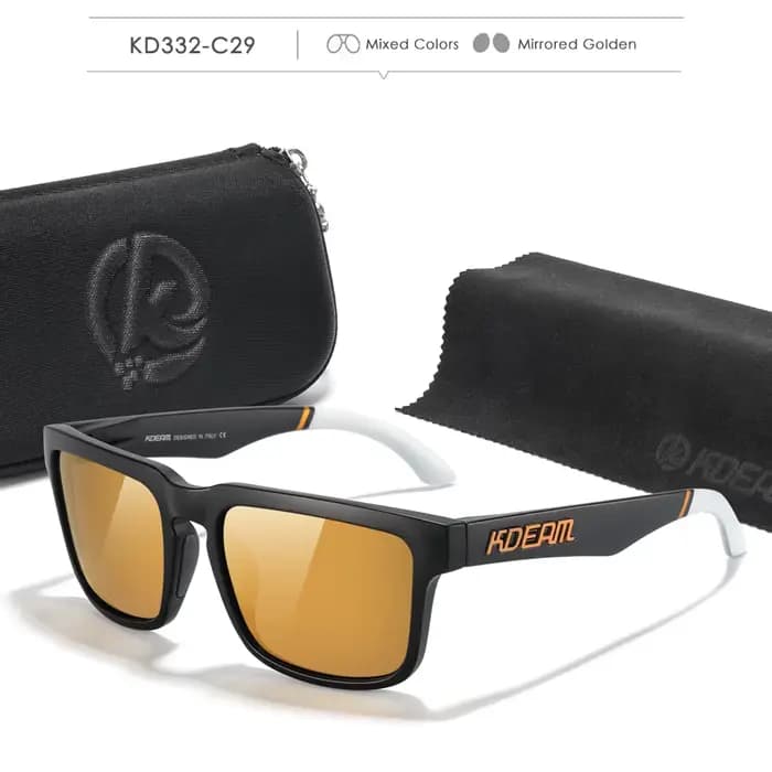 Lunettes de soleil de pêche polarisées décontractées KDEAM pour hommes et femmes, lunettes de soleil