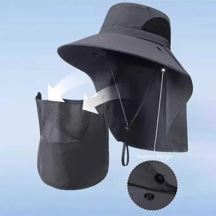 Chapeaux de soleil d'été pour hommes et femmes, protection UV, casquette de pêche, chasse en plein a