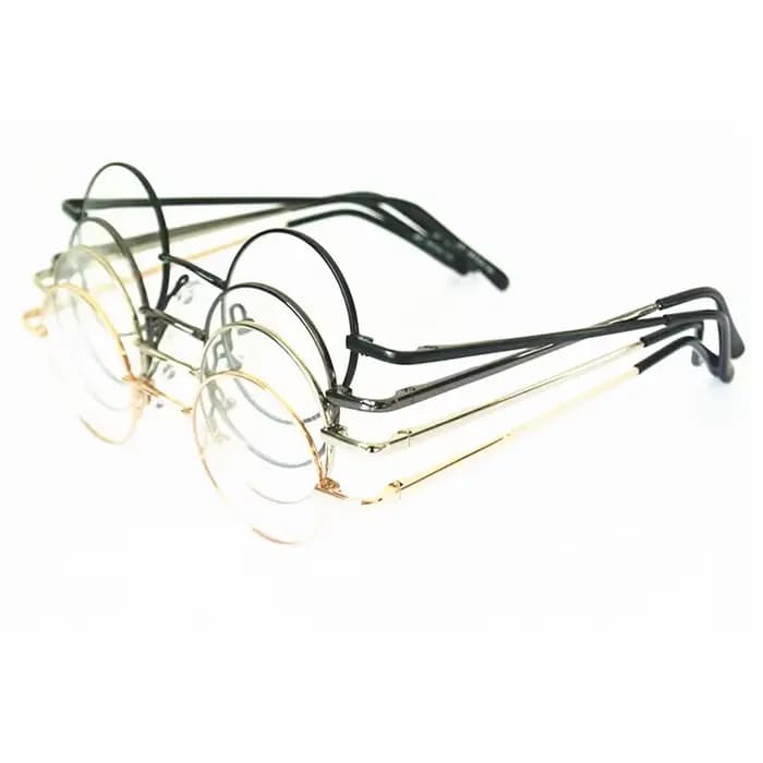Petites montures de lunettes rondes vintage des années 60, lunettes RX, lunettes avec lentilles tran