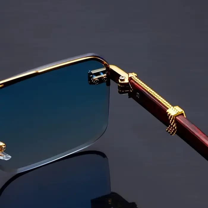 Lunettes de soleil rectangulaires à Double faisceau pour hommes et femmes, verres de soleil carrés s